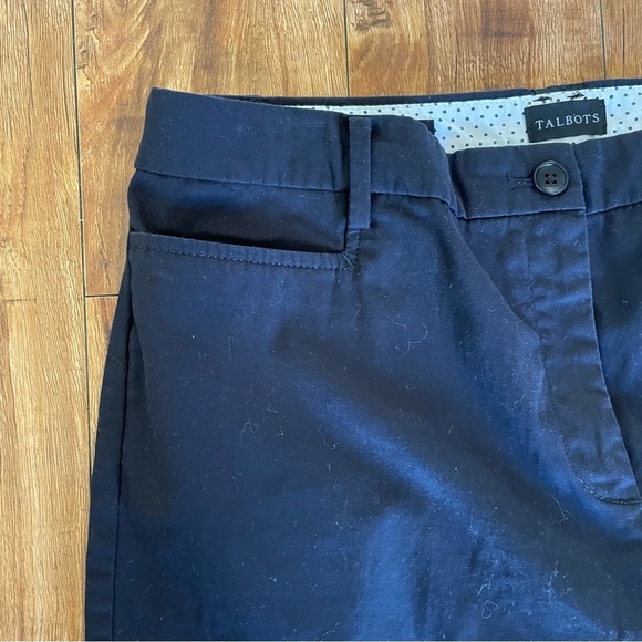 TALBOTS Women’s Black Perfect Skimmer Cropped Capri Pant Size 12 - Picture 4 of 8